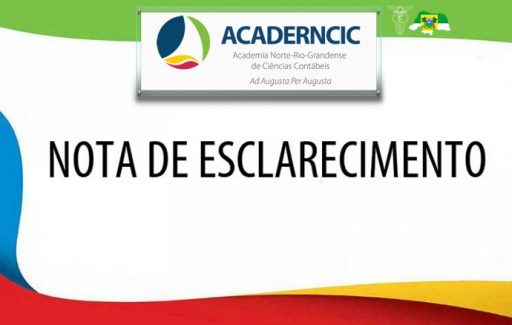 NOTA À IMPRENSA – ACADEMIA NORTE-RIO-GRANDENSE DE CIÊNCIAS CONTÁBEIS