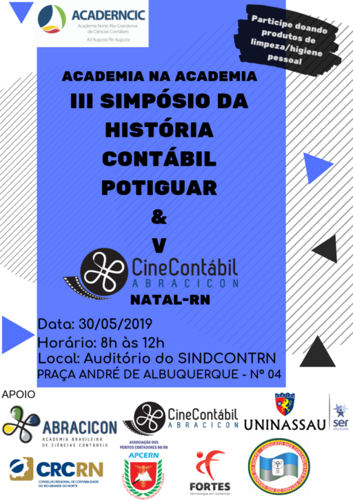 III SIMPÓSIO DA HISTÓRIA CONTÁBIL POTIGUAR  &  V CINE CONTÁBIL ABRACICON