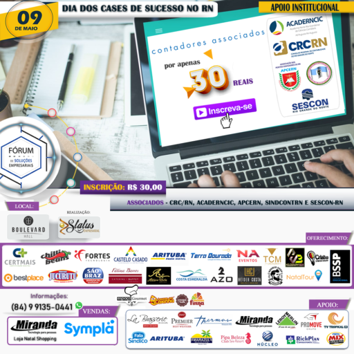 Desconto exclusivo para contadores no 2º FÓRUM DE SOLUÇÕES EMPRESARIAIS NO BOULEVARD HALL – Dia 09 de Maio